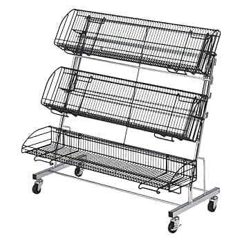 ♦専用♦KAWAJUN河淳　店舗什器　スチールワゴン４段 Amazon.co.jp: KAWAJUN (カワジュン) 河淳 バスケット ワゴン 90