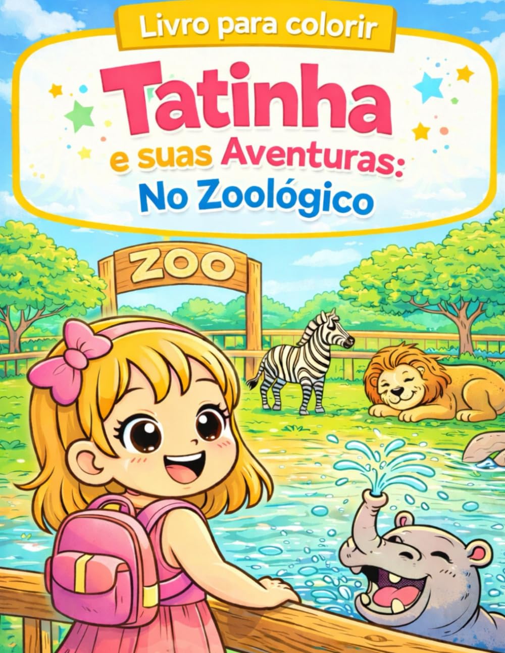 Livro de Colorir da Tatinha e sua aventuras no Zoológico: Livro de Colorir da Tatinha e suas aventuras