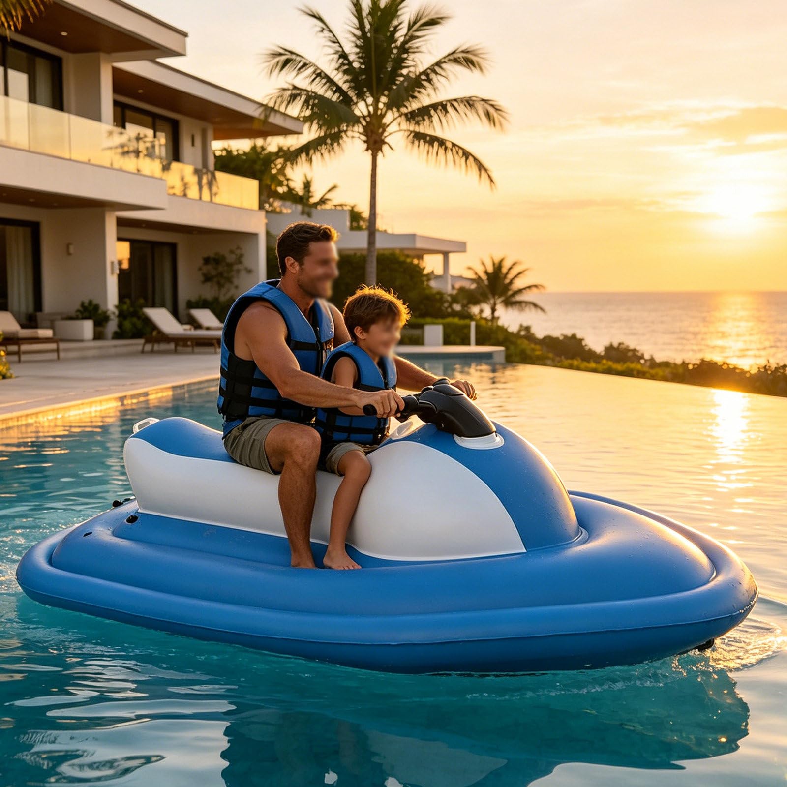 LwiftGal Electric Underwater Scooter Jet Ski, Inflatable Boat Jet Ski, Electric Underwater Scooter(Optional), 130min Runtime, 3.5h Quick Charge, 40m Depth Rating for Snorkeling White-Nothrusters