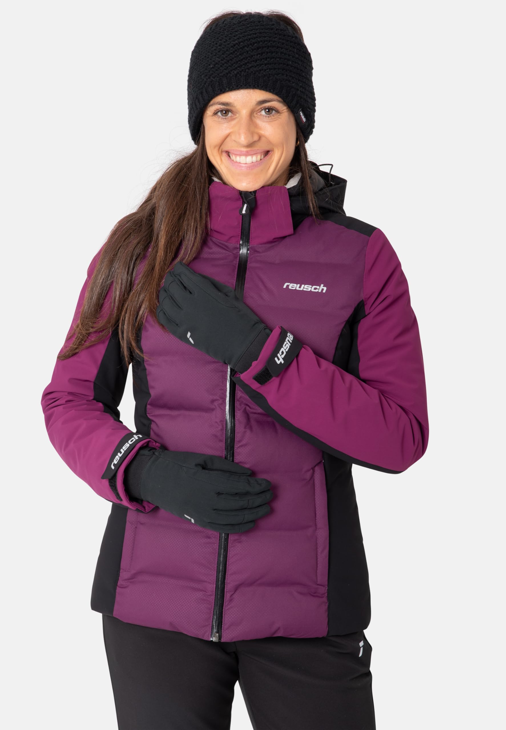 Reusch Lively R-TEX® XT Touch-TEC ciepłe, wodoodporne, wiatroszczelne i oddychające rękawice do aktywności na świeżym powietrzu dla kobiet, kompatybilne z ekranem dotykowym, do obsługi telefonu