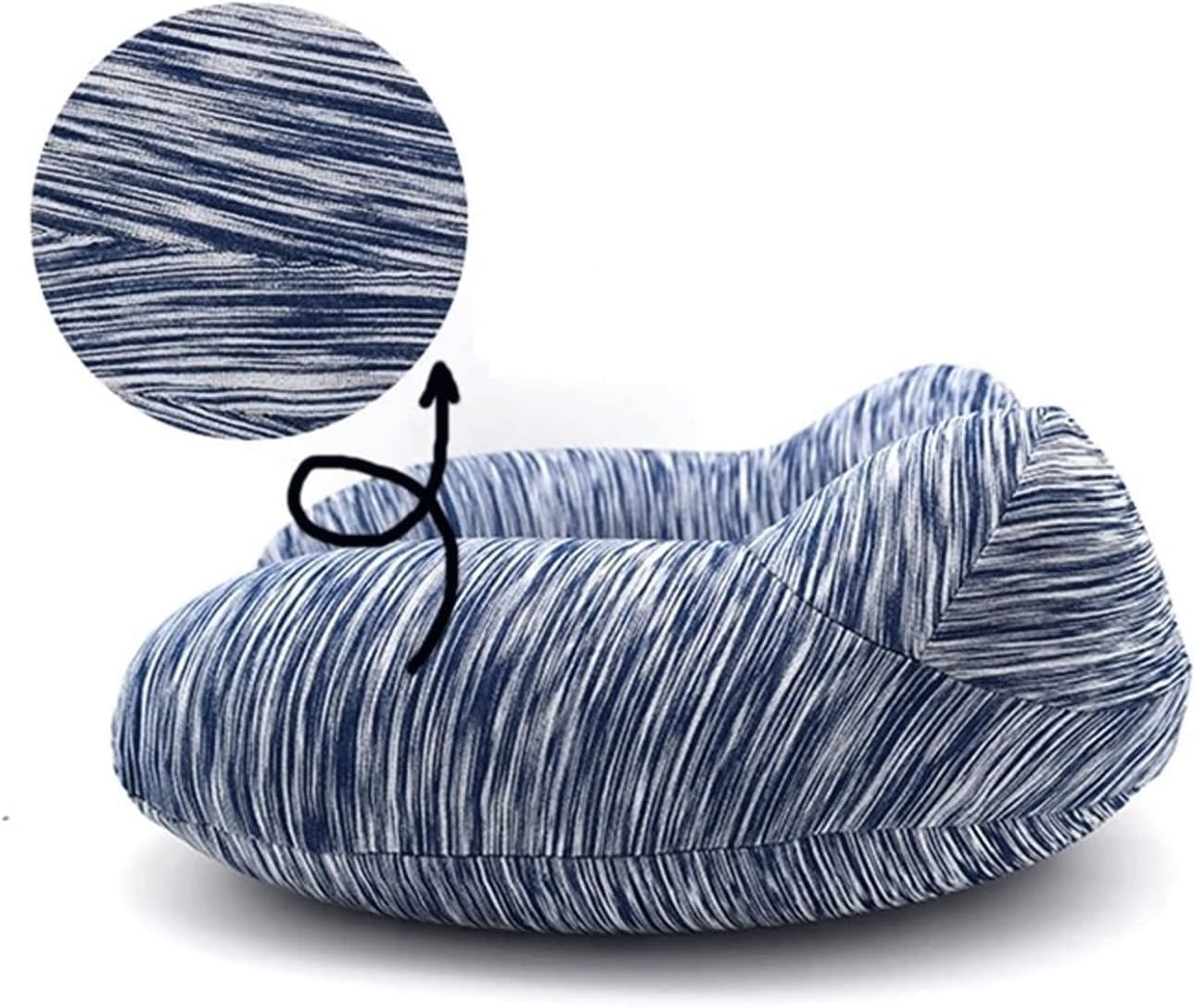 Cuscino da Campeggio Cuscino da Viaggio Gonfiabile a Forma di U Cuscini da pisolino con Design a Doppia gobba sul Cuscino for Autobus in Aereo Cuscino da Viaggio Portatile for Dormire