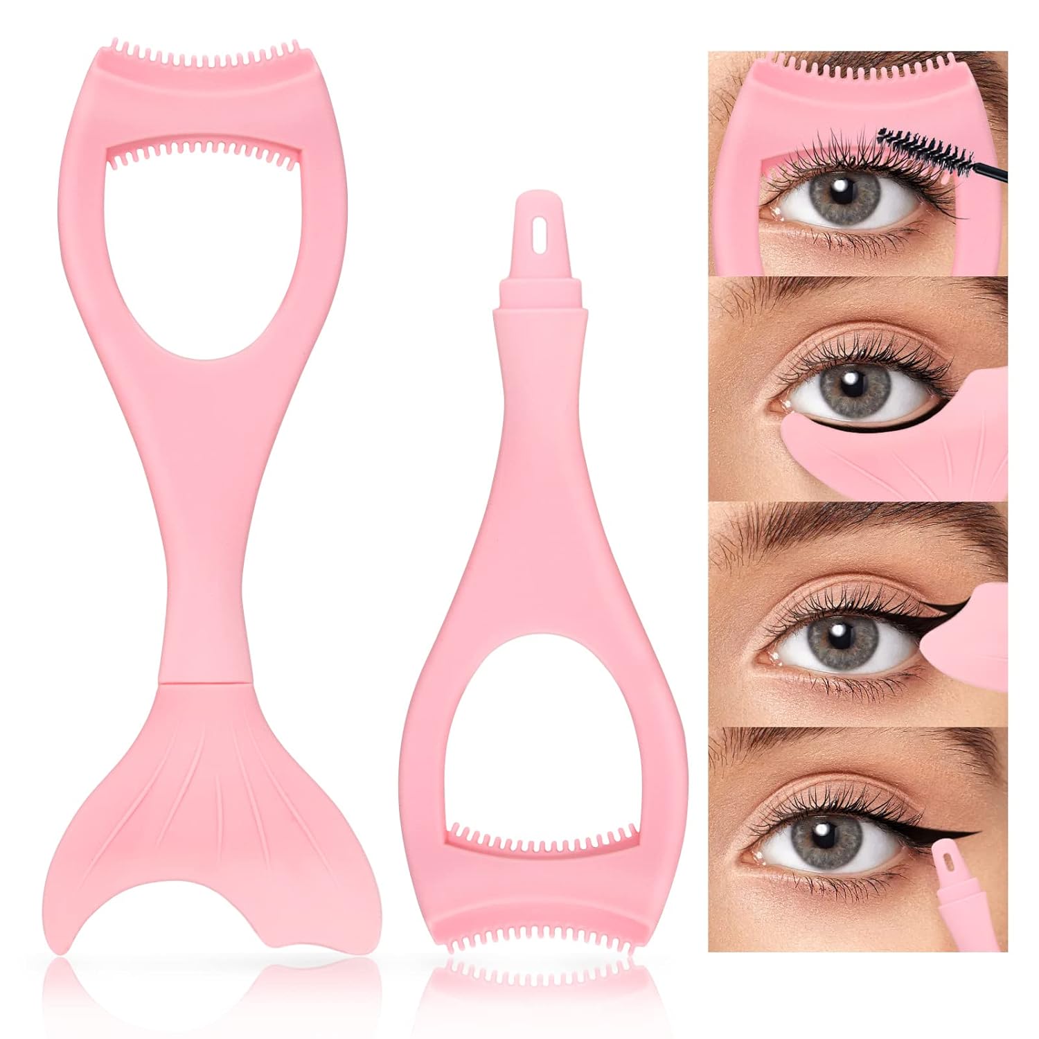 HOSAILY 3 in 1 Mascara Guard Mermaid Silicone Mascara