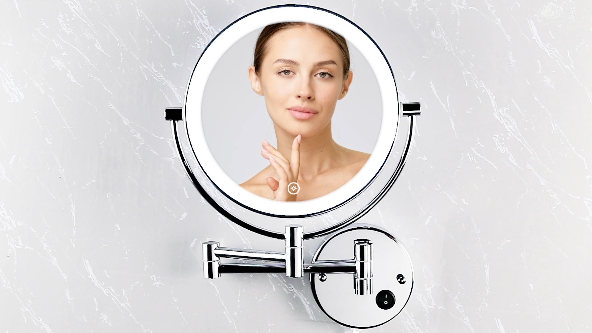 Espejo para maquillaje de pared con luz 9 pulgadas miniatura 7