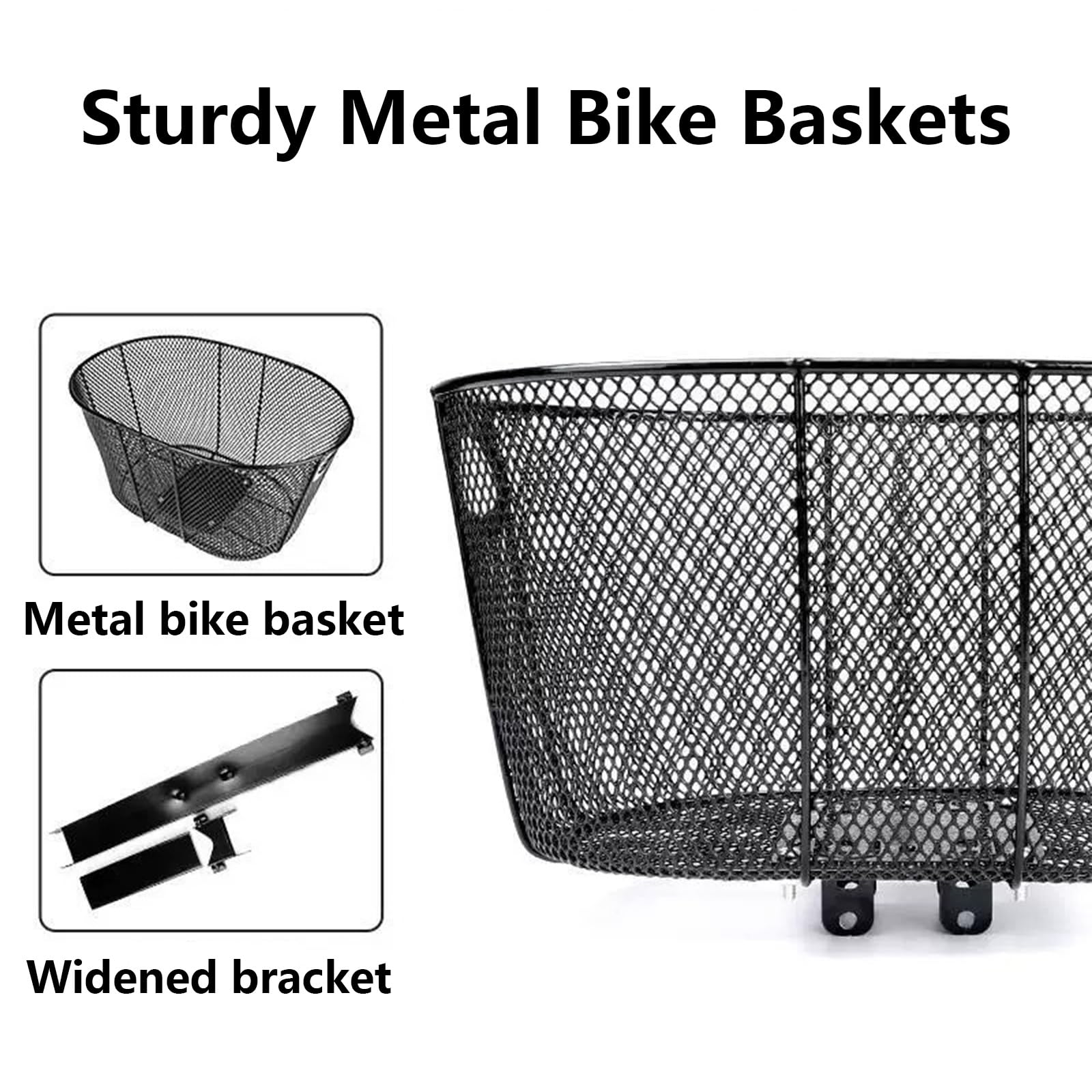 Kosz na Rowery Dla Psa Przodu,Wbudowana Smycz Zabezpieczająca Przed Skokami | Gruba Podszewka, Miękka Gumowa Podkładka Antypoślizgowa, Metalowa Rama(Quick-Release Models)