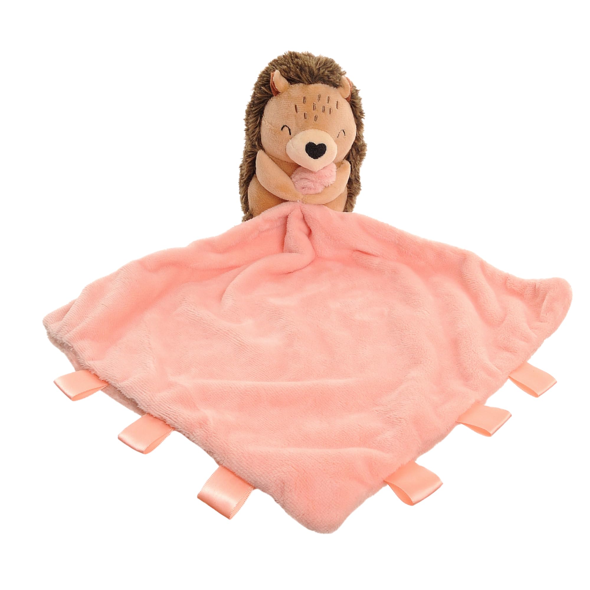 Ziggle Baby Comforter for Newborns | Soft Hedgehog Baby plush Blanket Toy | Newborn Essentials and Hedgehog Gifts Blanket | New Baby Boy or Girl Gift Idea | Eco Friendly | 30x30cm