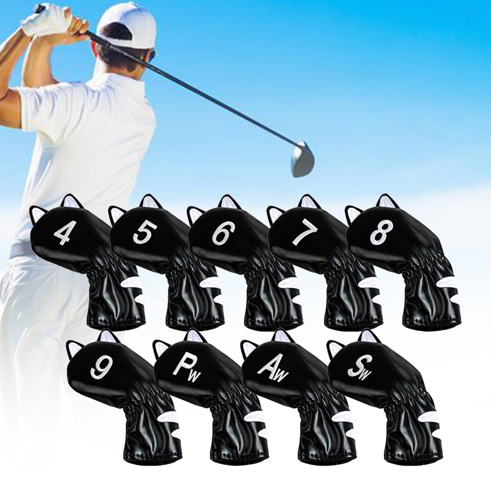 rockible Copritesta Impermeabili per Stecche da Golf, Protezione per Stecche da Golf, Mazze, Putter, Wedge, Attrezzatura Spessa, Copritesta per Putter