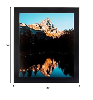 Amazon.com - ArtToFrames 22x30 inch Satin Black Picture