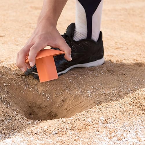 Miniatura 4 de Champion Sports Tapón de base de goma moldeada para béisbol/sóftbol, naranja (paquete de 3)