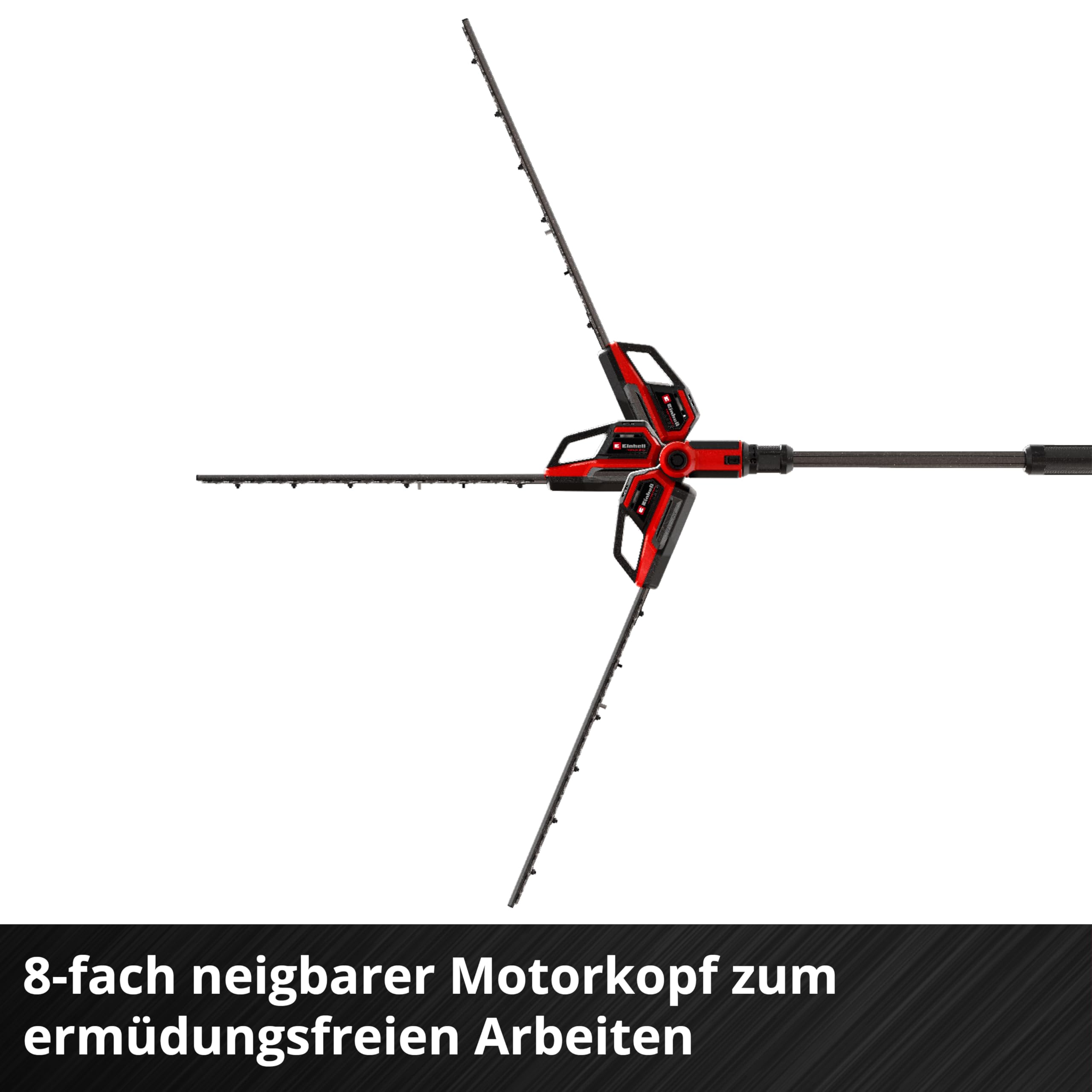 Einhell Professional Akku-Multifunktionswerkzeug GP-HC 18/5020 Li T BL Power X-Change (18 V, Brushless, 50 cm Heckenschere, 18 cm Hochentaster, Teleskopstiel, inkl. 4 Ah PLUS Akku)