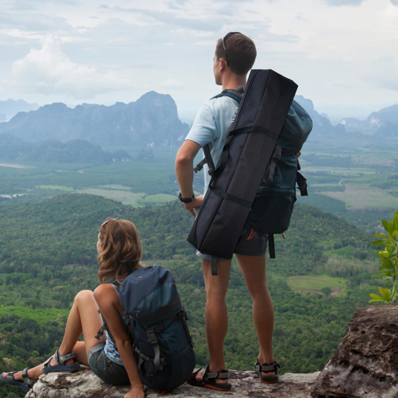 Amagogo Tragbare Zeltstangentasche, wasserdichte Zeltstangen Tasche, Multifunktional Camping Aufbewahrungstasche für Angelrute, Wohnwagen, Markisenrahmen