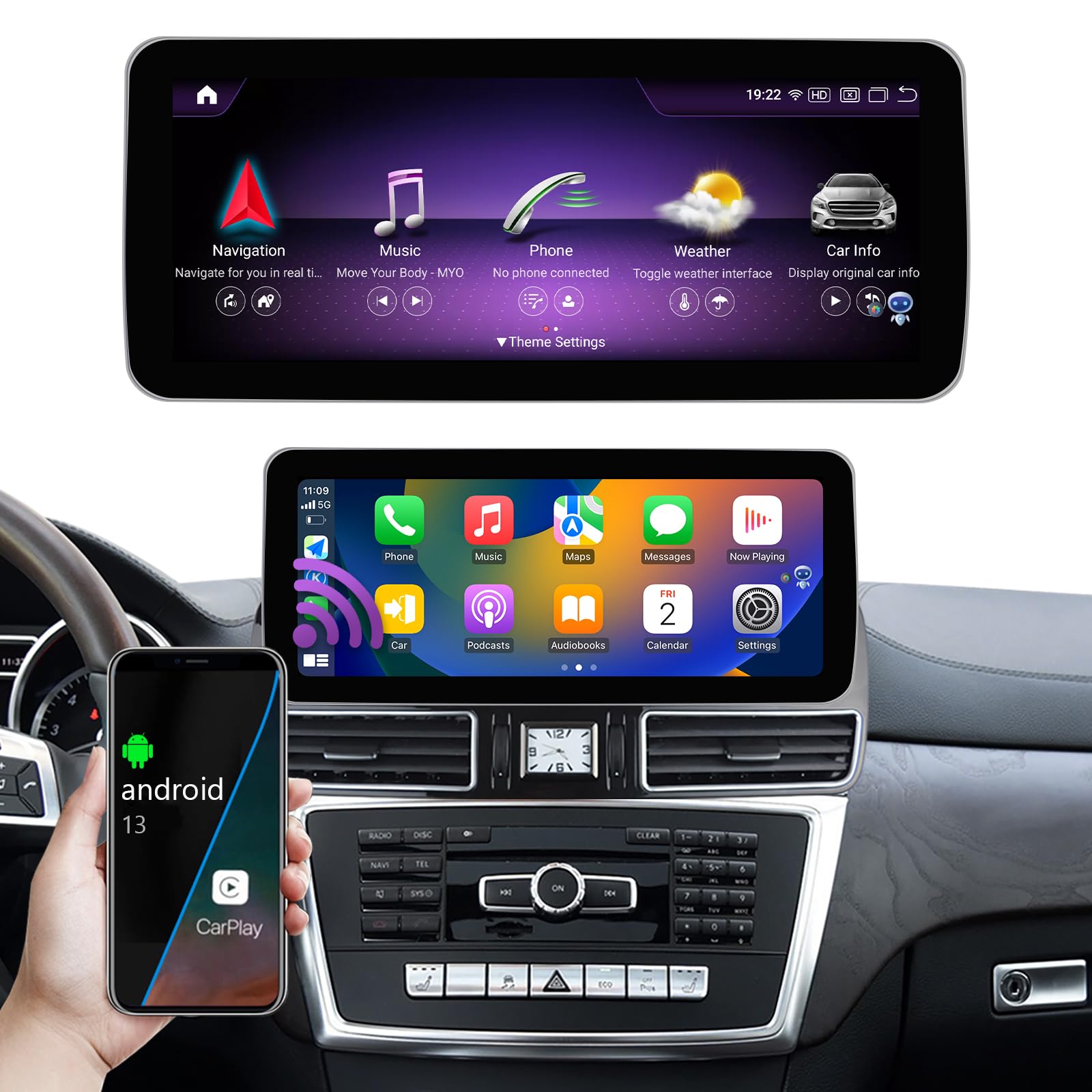 NINETOM Android 13 Car Radio - 12.3
