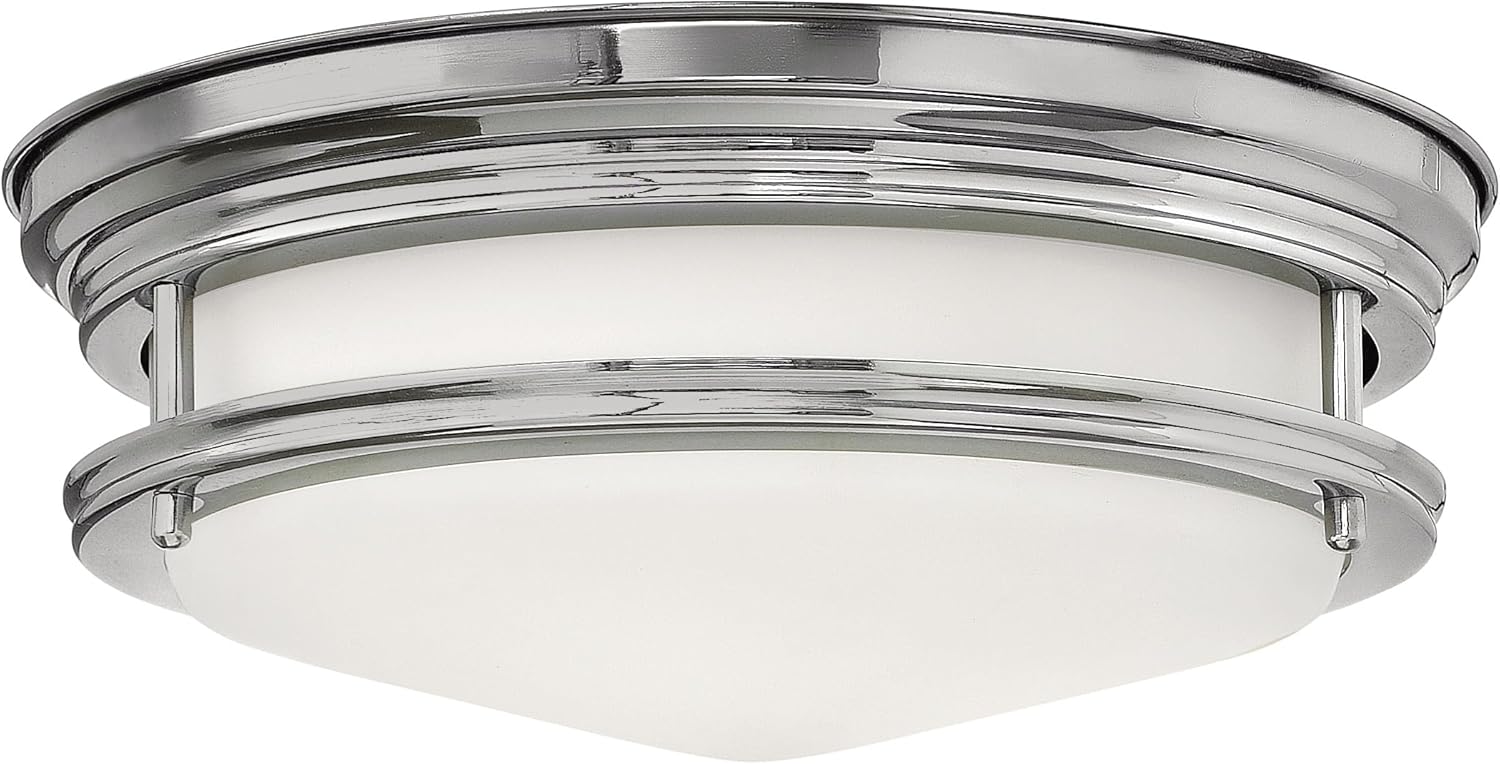 Hinkley Hadley Restoration Two Light Flush Mount, Chrome