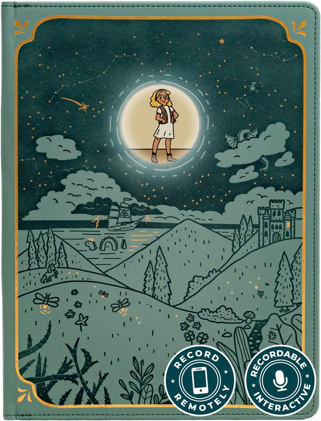 Cali’s Books Goldilocks and The Three Bears - infinibook Reader Recordable Storybooks for Kids, Customizable Interactive Audio Book Reader for Toddlers, Educational Screen-Free Toy