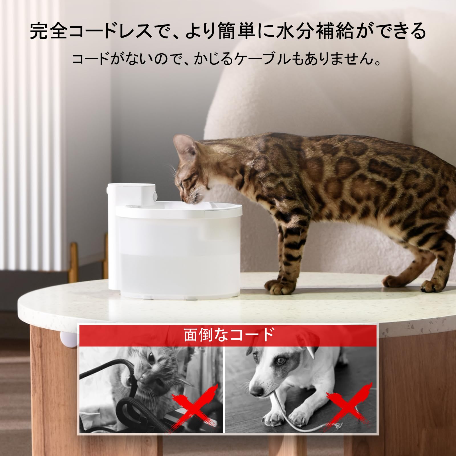 uahpet 自動給水器 猫 コードレス 犬 水飲み器 みずのみ 2L大容量2個 Amazon | uahpet 自動給水器 猫 コードレス 犬 水飲み器 みずのみ 2L大