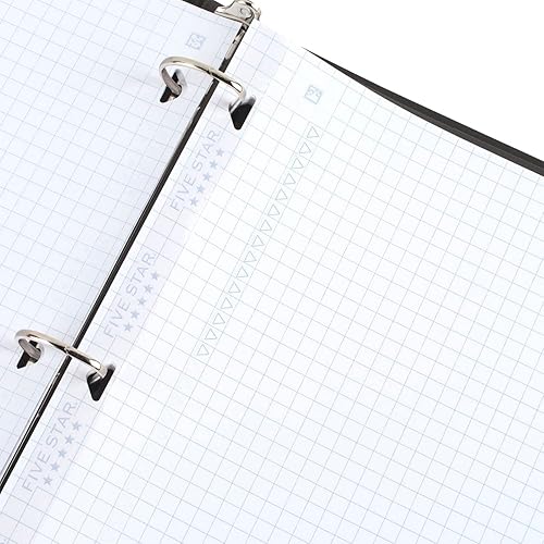 Miniatura 5 de Five Star Loose Leaf Graph Paper, Reinforced Filler Paper, Fights Ink Bleed, 8.5 x 11, 80 Sheets (Pack of 2), White