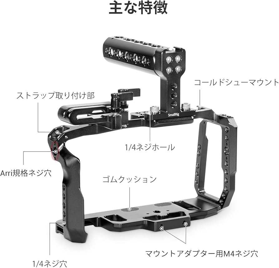 Amazon | SmallRig BMPCC 4K&6Kカメラ専用ケージキット Blackmagic