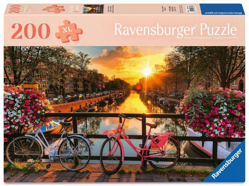 Ravensburger Sunset in Amsterdam 200-Piece Jigsaw Puzzle, Yellow, Grande
