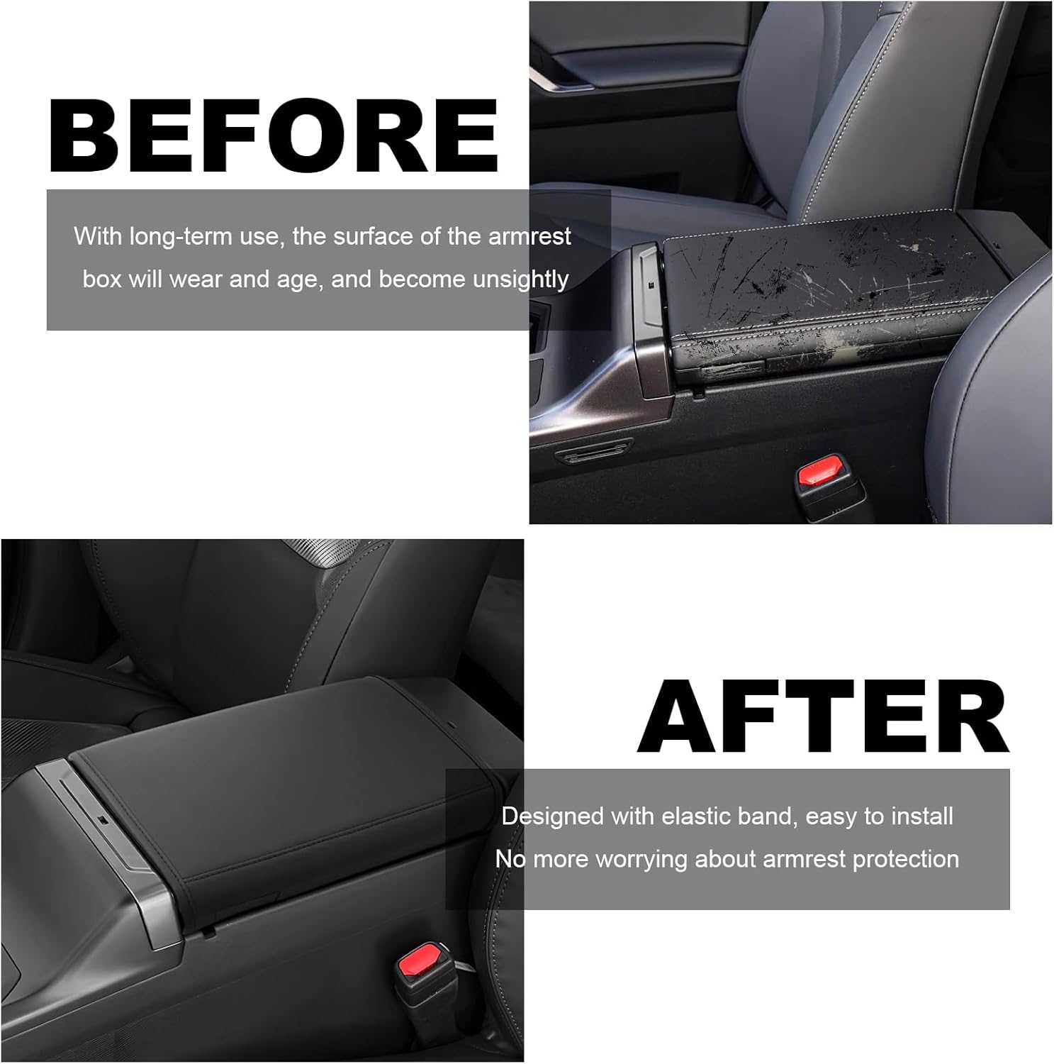 YEE PIN 2026 RAV4 Armrest Cover 2026 RAV4 Center Console Cover Middle Console Cover Compatible with 6th Gen 2026 Toyota RAV4 Arm Rest Cover with Hidden Storage Pocket for Toyota RAV4 2026 Accessories