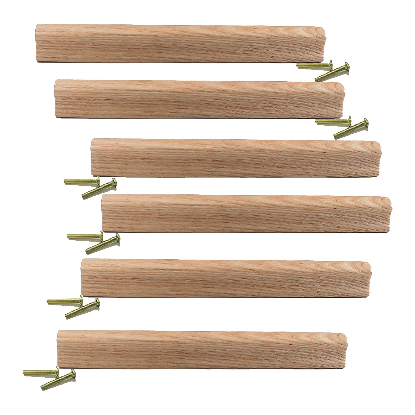 Poignées de tiroir en bois massif 192mm pour placard et cuisine x6