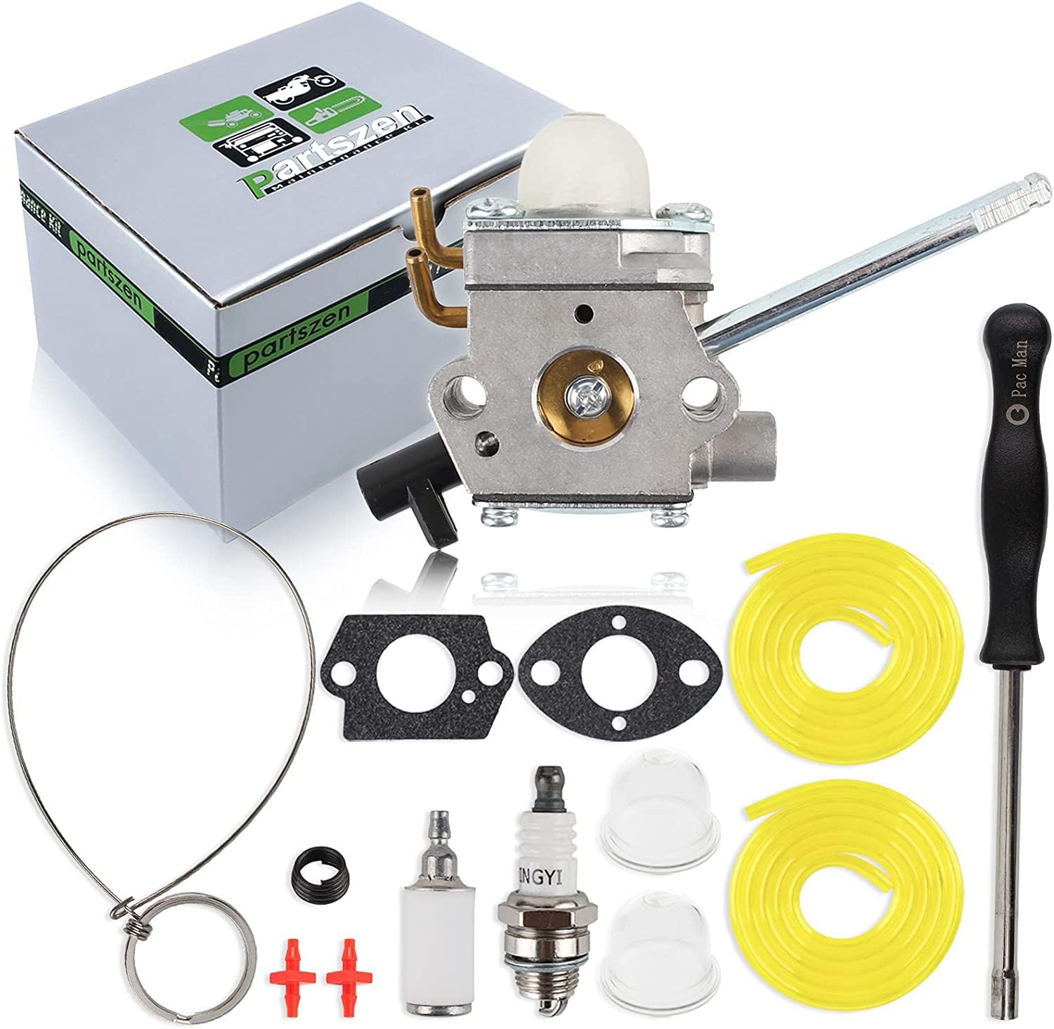 Carburatore Per Homelite Trimmer E Blower 26cc - Ricambio Compatibile Con Modelli UT-50500, 50901, 21506, 21546, 21907, 21947 - Foto 4