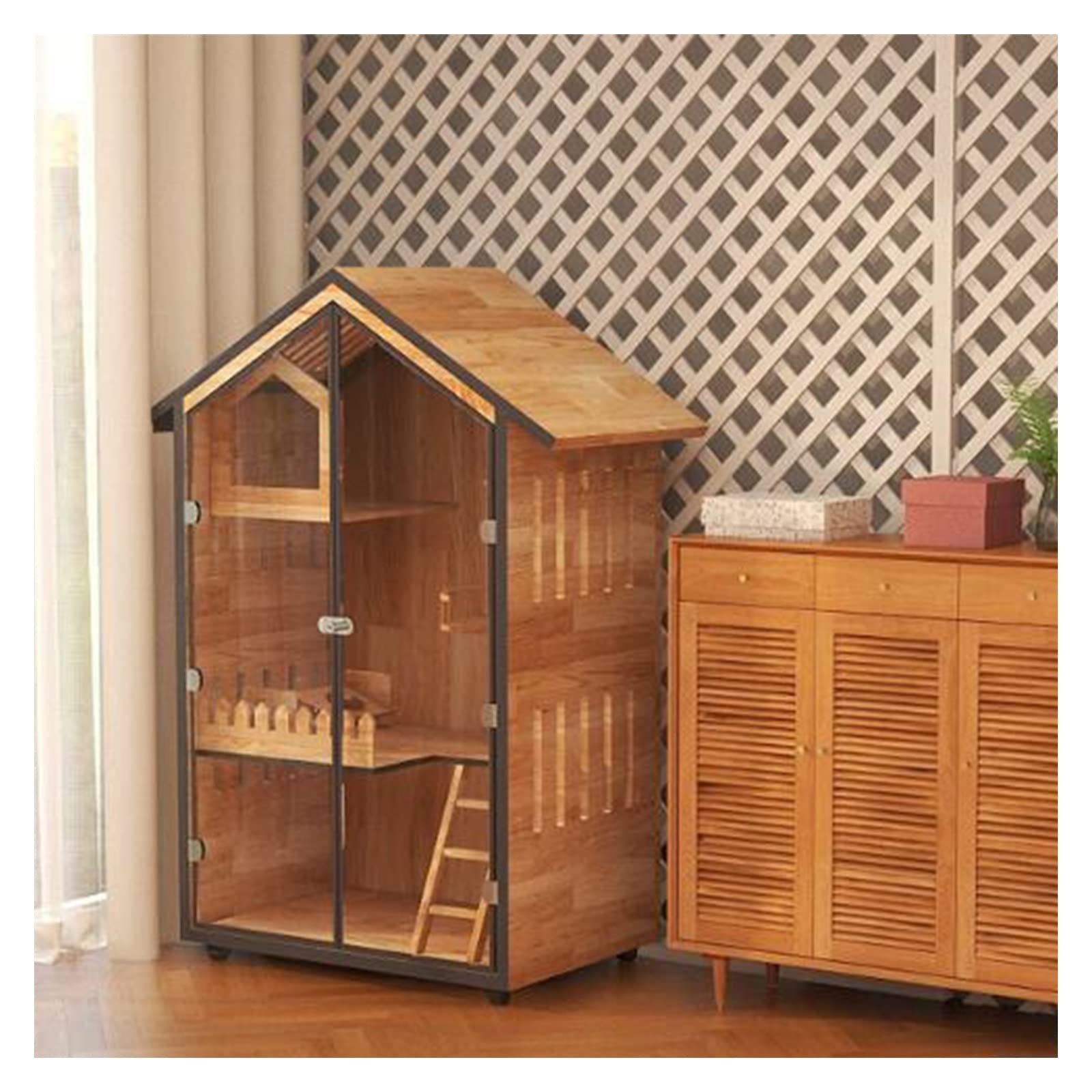 villa per gatti Gabinetto for gatti Gabbia for Villa for Lettiera for Cuccia for Sala parto for (A2) Per interni