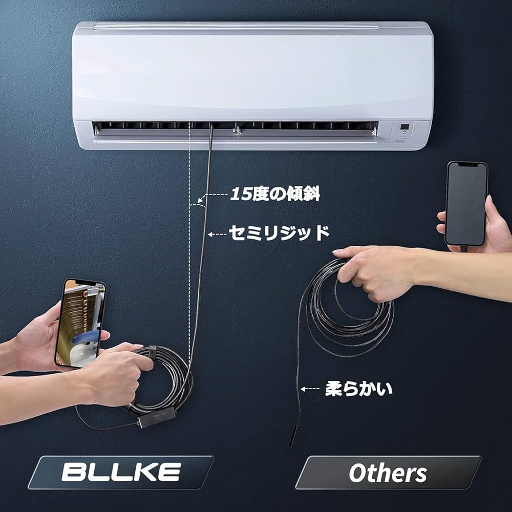 Amazon.co.jp: ファイバースコープ 1920P HD 内視鏡カメラ 300万