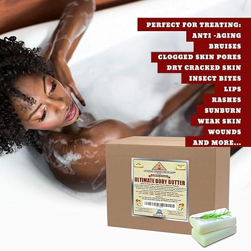 Miniatura 3 de Mantequilla corporal orgánica de karité cacao mango y mantequilla de mango ingrediente crudo sin refinar para hacer lociones caseras cuidado del