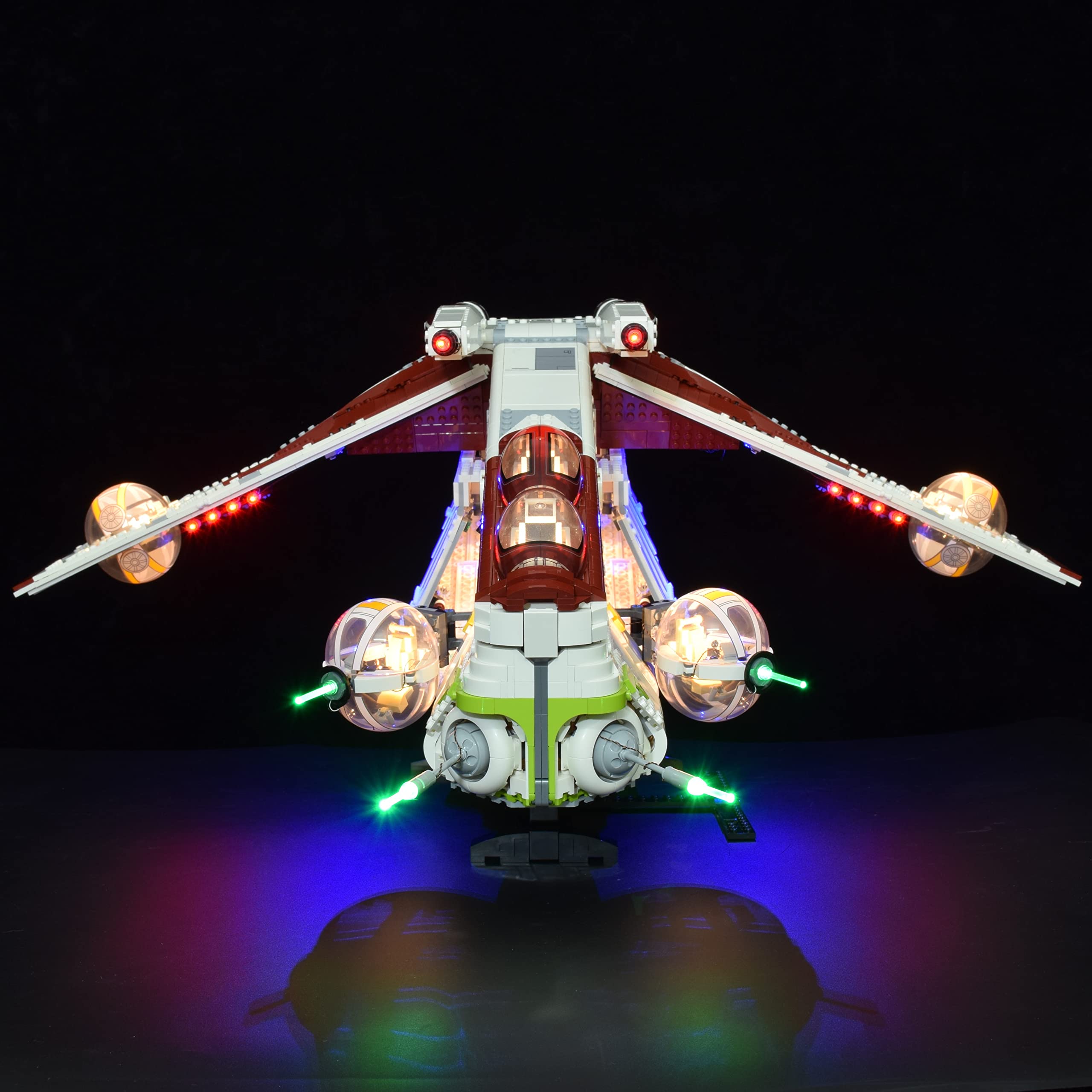 LightGo LED Lighting Kit Designed for Lego 75309 Republic Gunship Building Set - Not Include Model (Classic Version)