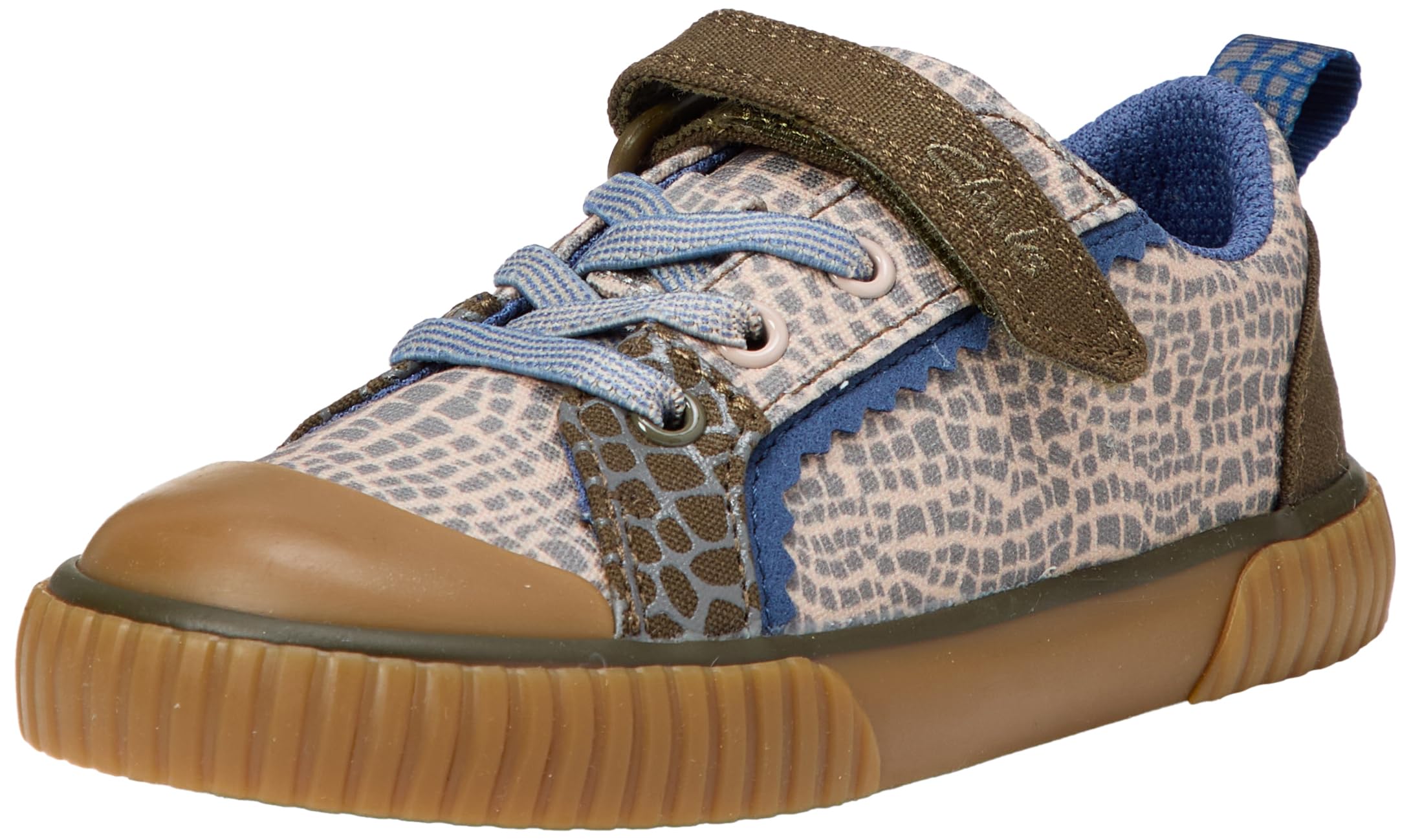 Clarks FoxingFlare K Childrens Beige Combi, 11