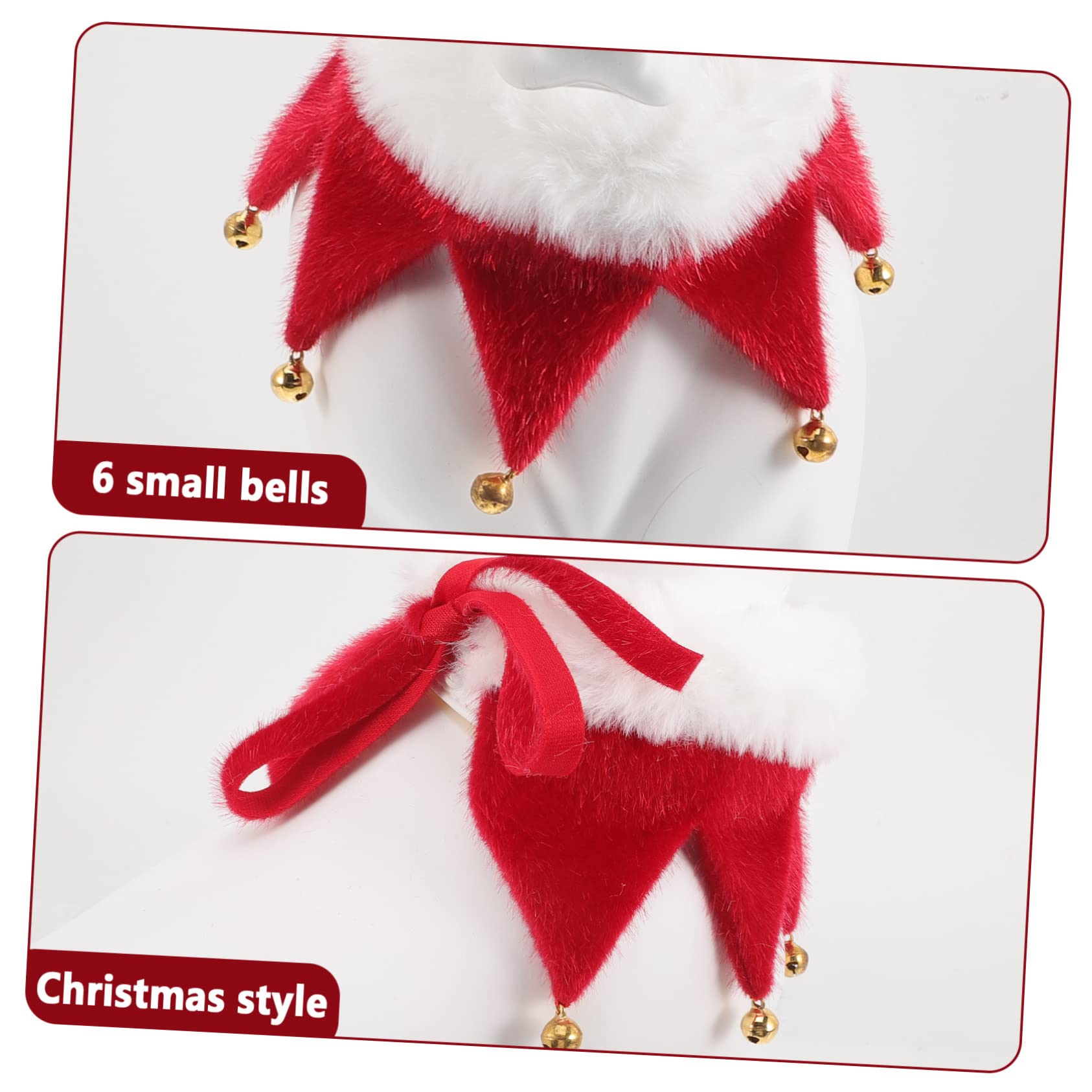 COLLBATH Collier De pour Animaux avec Clochettes Accessoire pour Chiens Et Écharpe Décorative De Fête Détail Lumineux pour Célébrations De