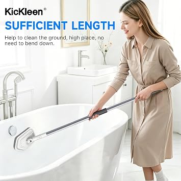 Tile Tub Scrubber Brush with Different Function Cleaning Heads