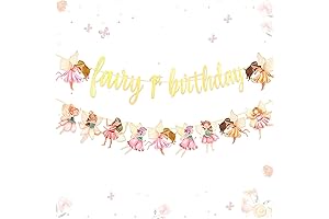 My Fairy First Birthday Decorations - Fairy High Chair Banner 1st Birthday Fairy Birthday Decorations