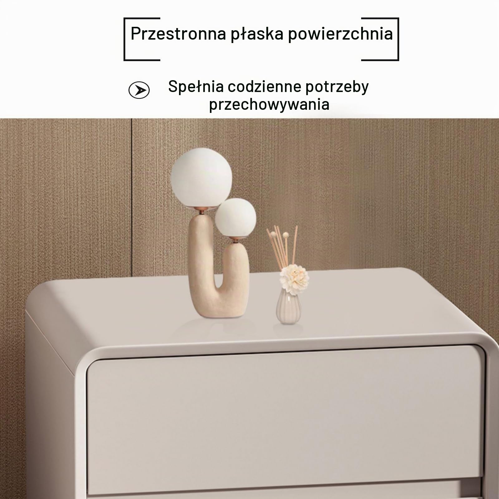 Stojaki nocne do sypialni, drewniana szafka nocna do salonu, nowoczesne szafki nocne z szufladami, półka do przechowywania, mały stolik pomocniczy do sypialni, salonu (biały, 45 x 40 x 50 cm/18