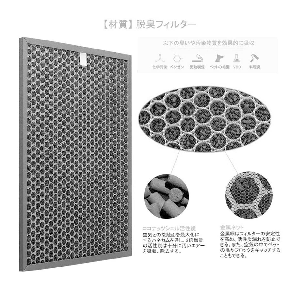 Amazon.co.jp: FZ-GD70HF FZ-GD70DF 空気清浄機用交換フィルター
