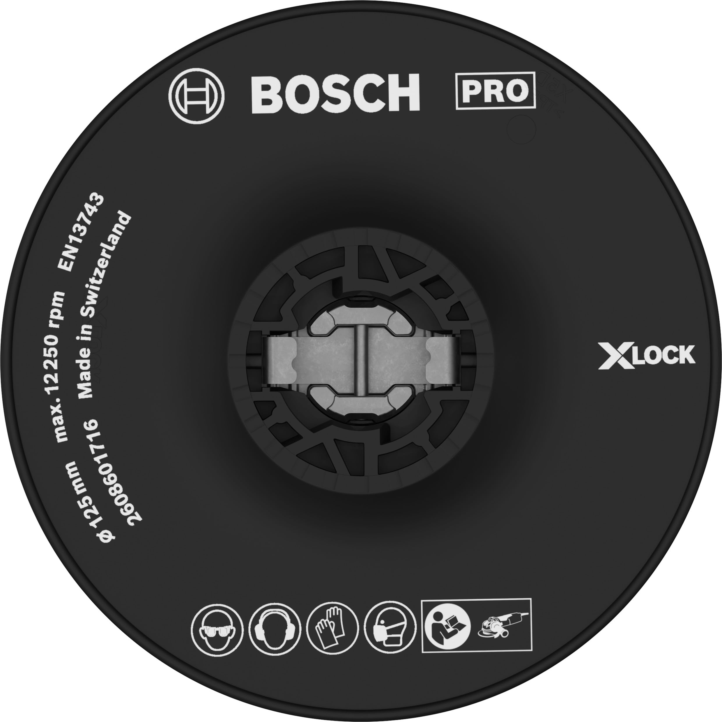 Bosch Professional 2608601716 Platorello Duro, X-Lock, Ø125 Mm-image