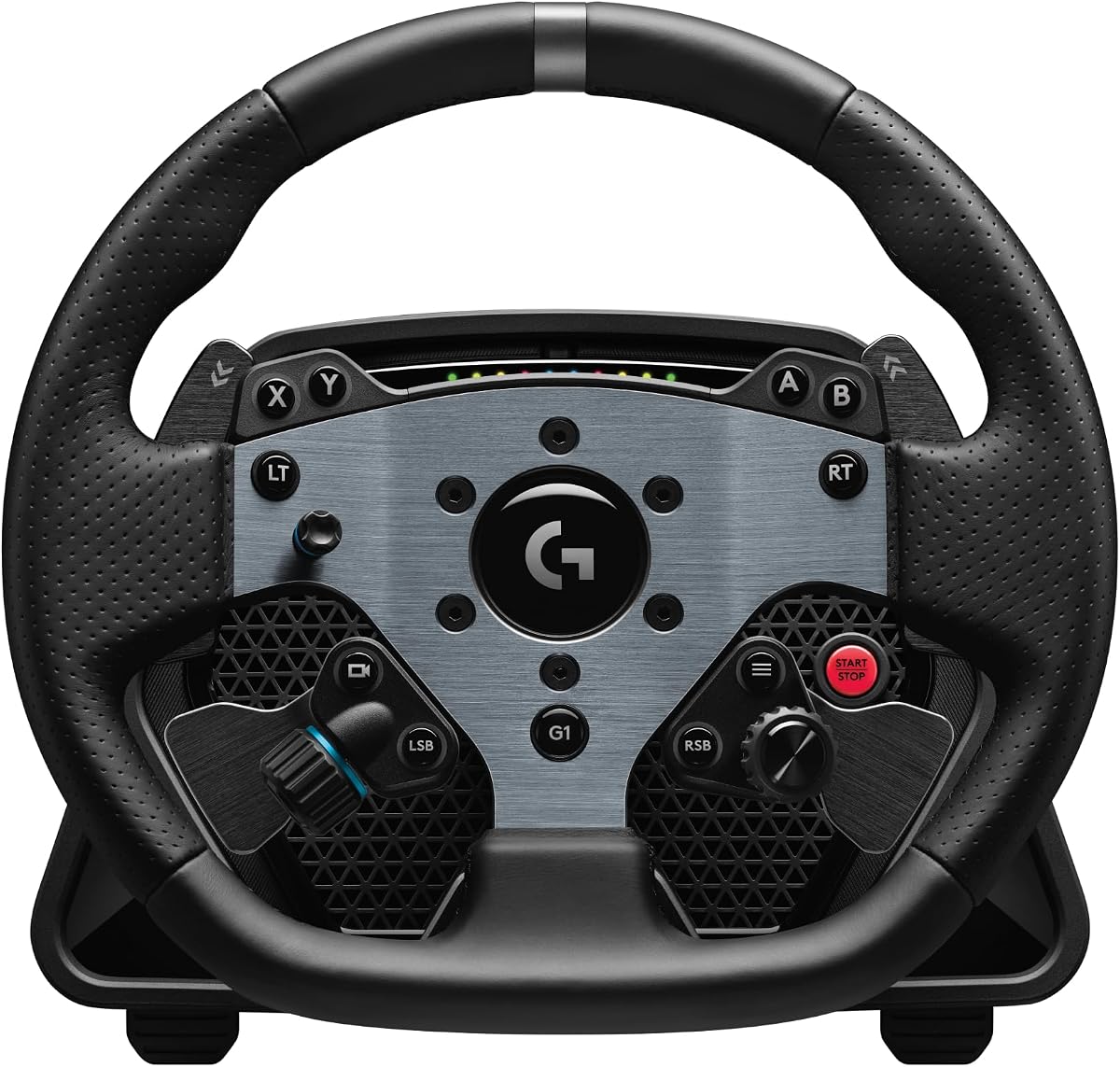Logitech G PRO Racing Wheel para PC, Direct Drive 11 Nm Force, TRUEFORCE Force Feedback, levas de cambio magnéticas, doble embrague, pantalla OLED, liberación rápida, disposición de botones PRO