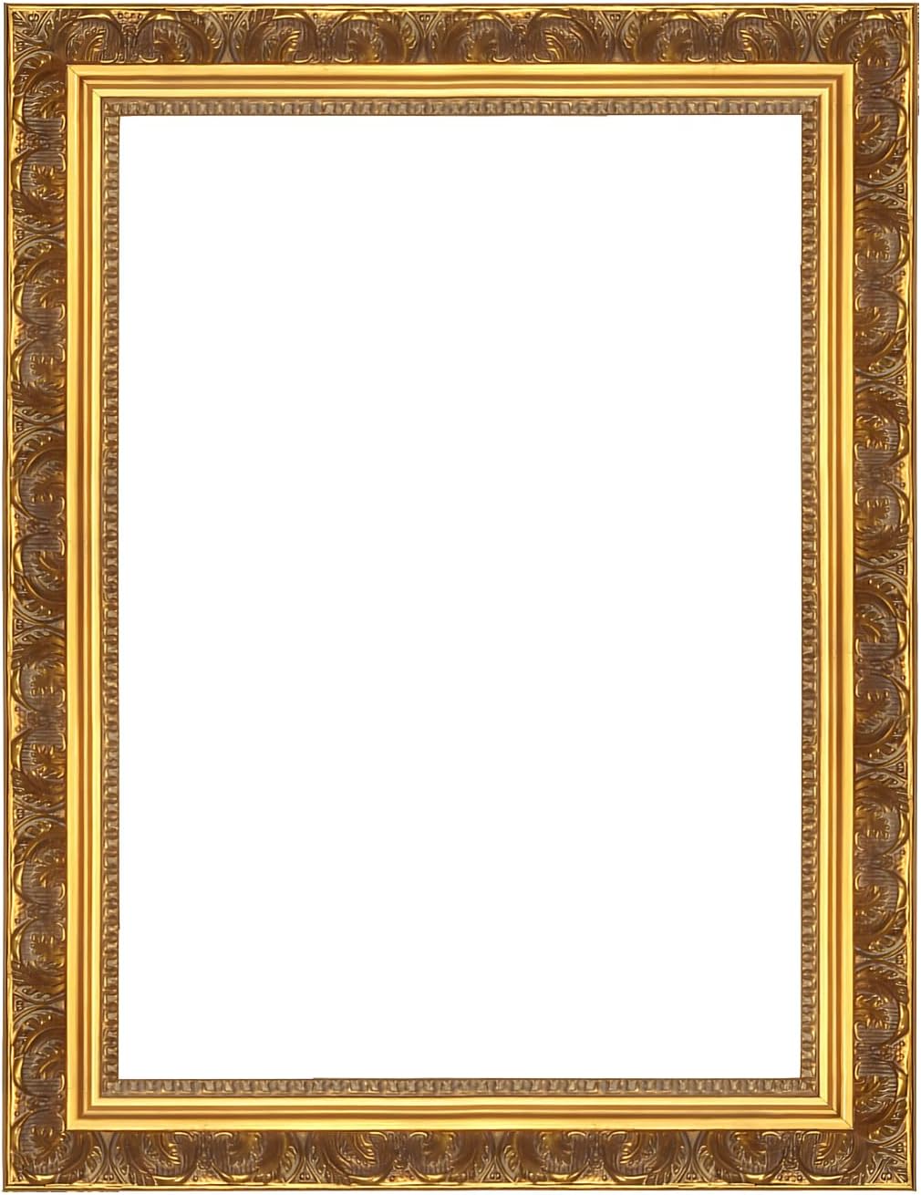 Antique Gold Wood Picture Frame 16x20 | Baroque Vintage Distressed Handmade Carved Frame for Gallery and Home Display of Paintings, Certificates(Only Frame)