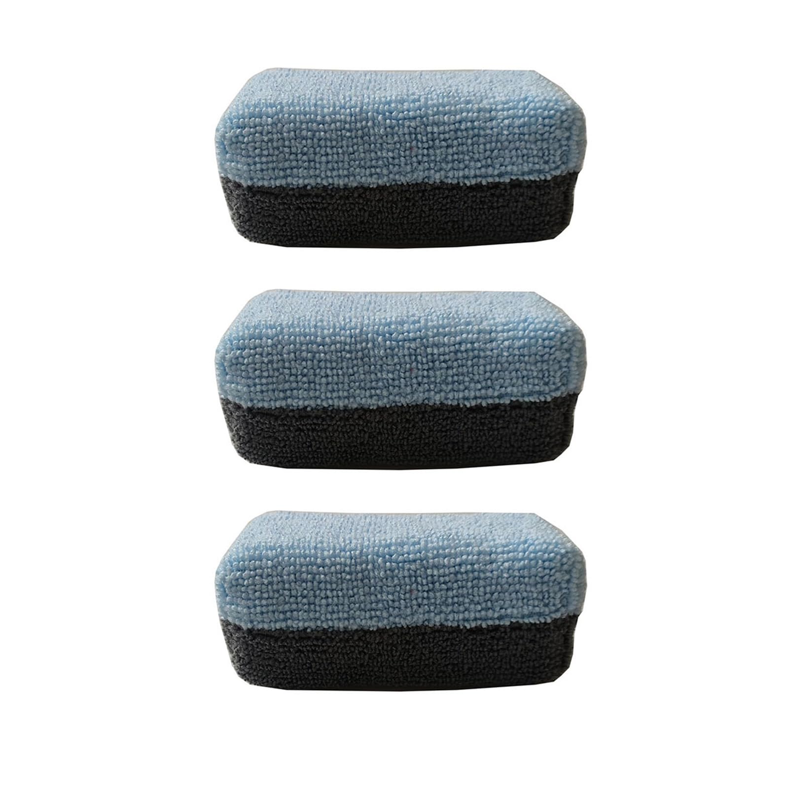Of 3 Microfiber Applicator Pads Auto Cares Sponges Vehicle Waxing Sponge Double Sided for Auto Detailing & Easy to Clean Ceramic Coating Applicator