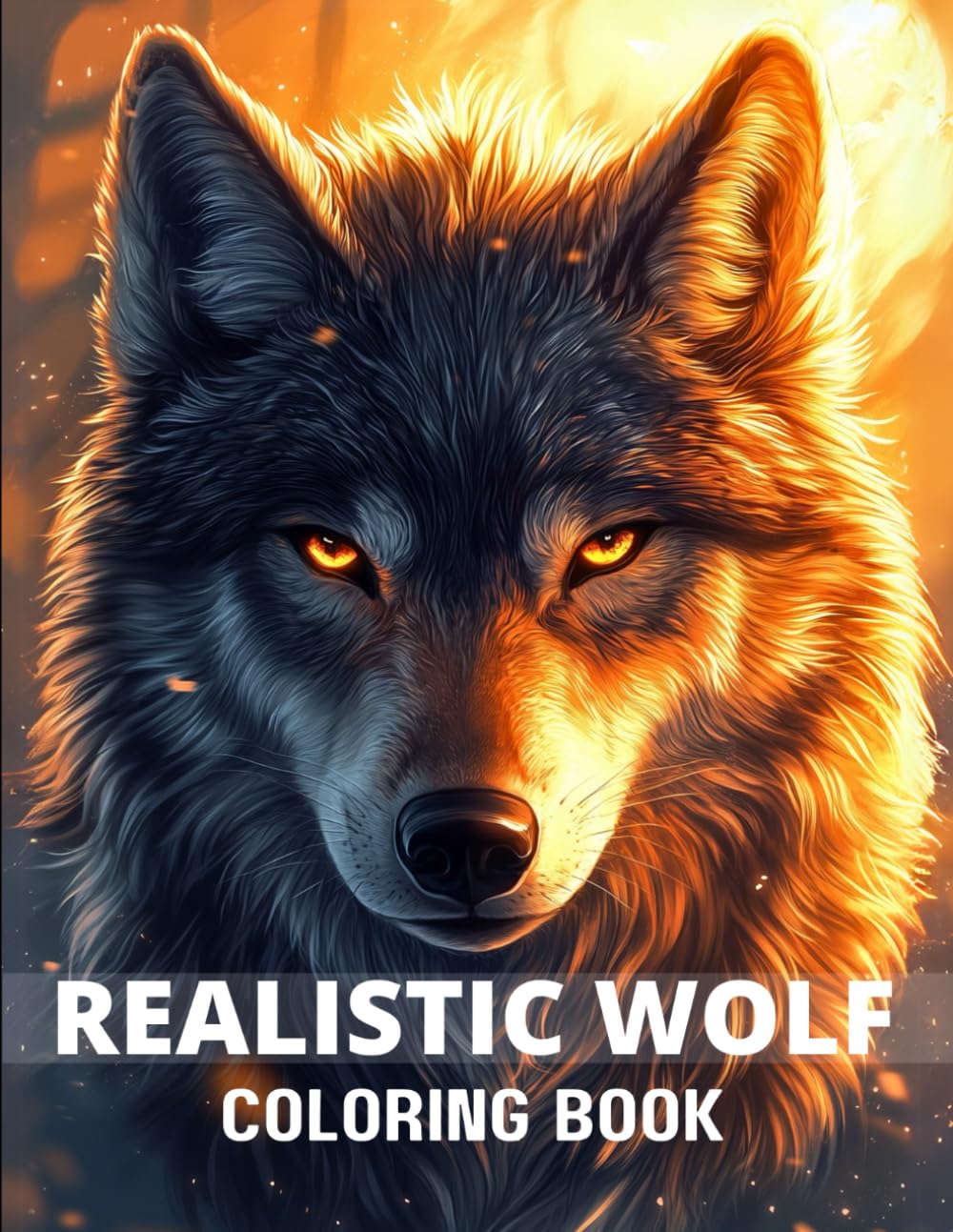 Realistic Wolf Coloring Book: 60 Greyscale Pages with Beautiful Images of Wild Wolves for Stress Relief and Deep Relaxation for Adults