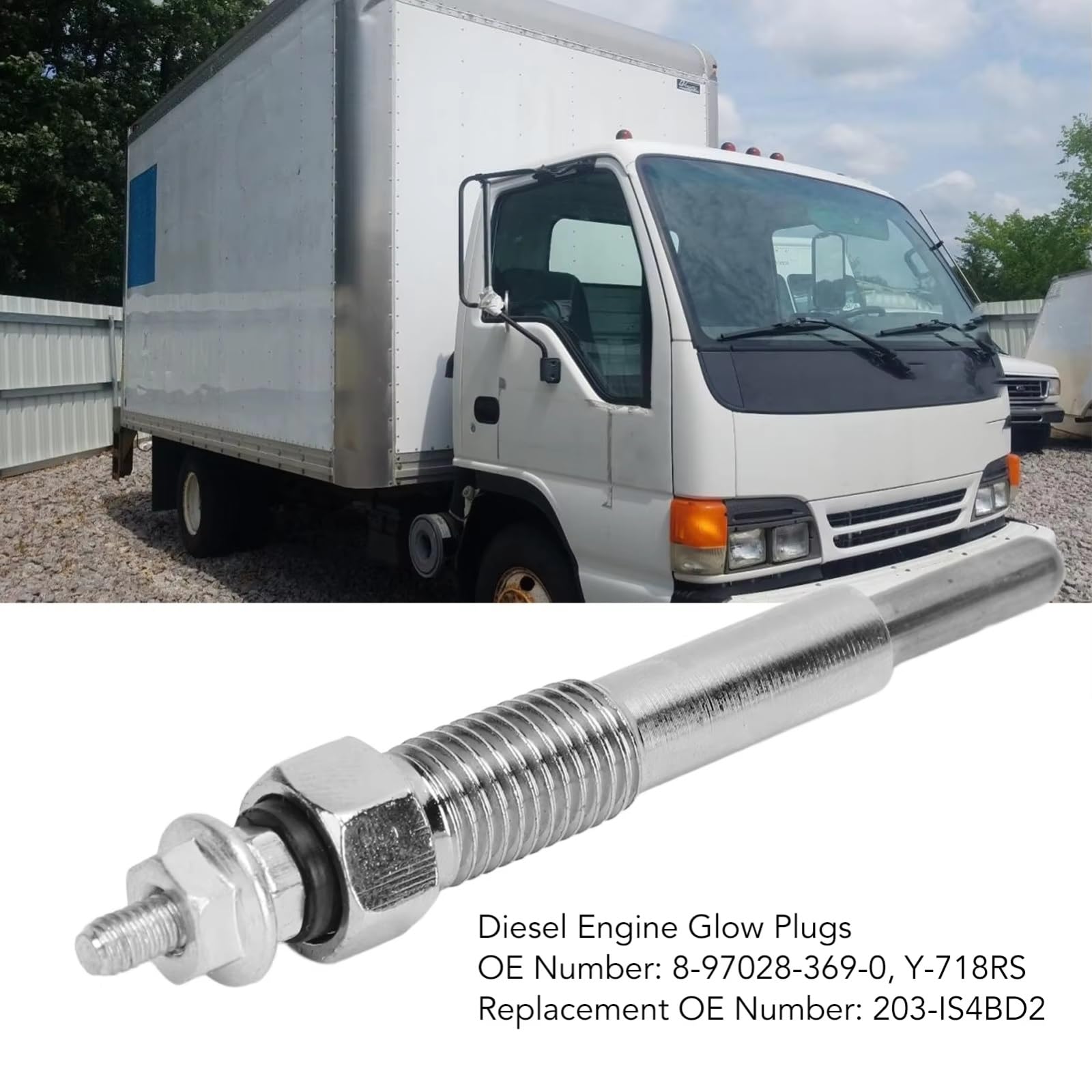 candelette diesel auto 8970283690 203IS4BD2 Compatibile Con Isuzu Per NPR NQR 1992 1993 1994 1995 1996 1997 1998 Set Di Candelette Di Ricambio Motori Diesel