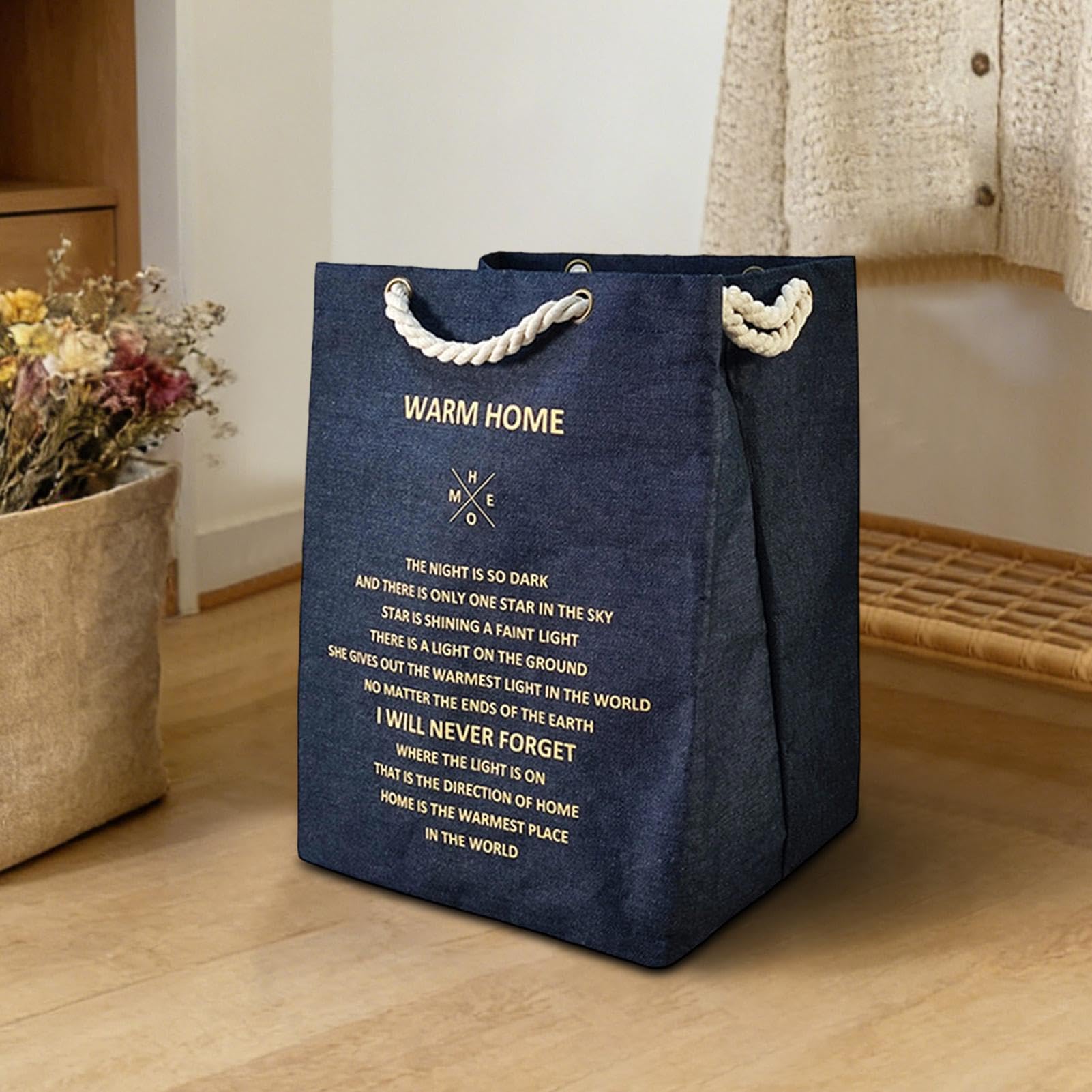 Bolsa para Ropa Sucia Plegable Reforzada con Asas