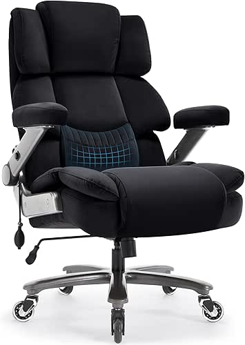 Fabric Big and Tall Office Chair 700lbs-High Back Executive Cloth