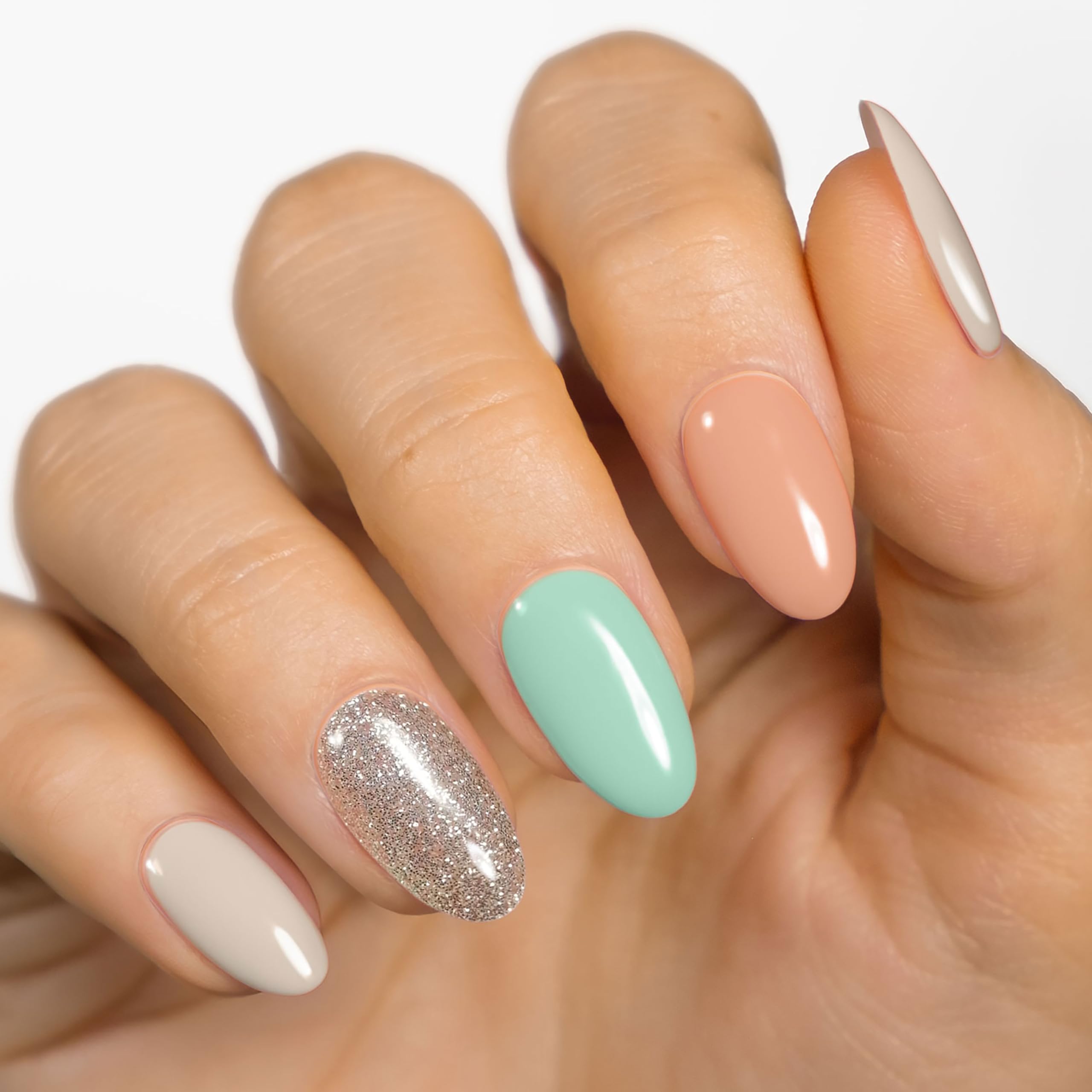 MOYOU LONDON Semi Cured Gel Nail Strips - 20 Pcs. Nail Wraps for Salon-Quality Manicure - Works with Any UV Nail Lamp - Easy to Apply, Trim, & Remove Gel Nail Stickers - Image 2