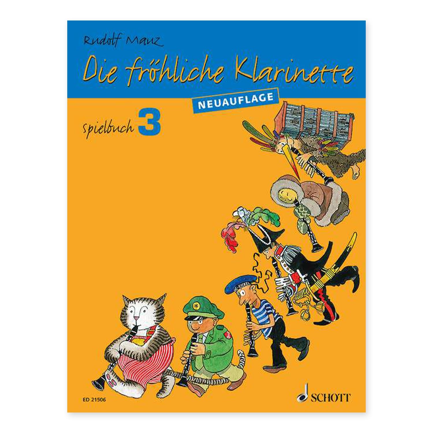 Die fröhliche Klarinette 3 + Spielbuch: (Starterset) mit Audio Online - Klarinettenschule - Band 3 von Rudolf Mauz -ISBN 9783795798932, 9783795748111+ Soundman Klarinettewischer