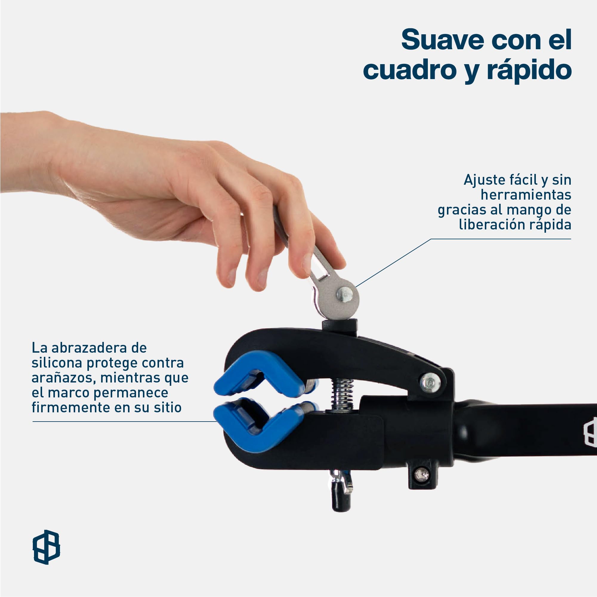 Soporte de pared para bicicleta estable adecuado como soporte de montaje y soporte de reparación, bicicleta de carretera y otros,Suspensión de bicicleta de BikeBroz