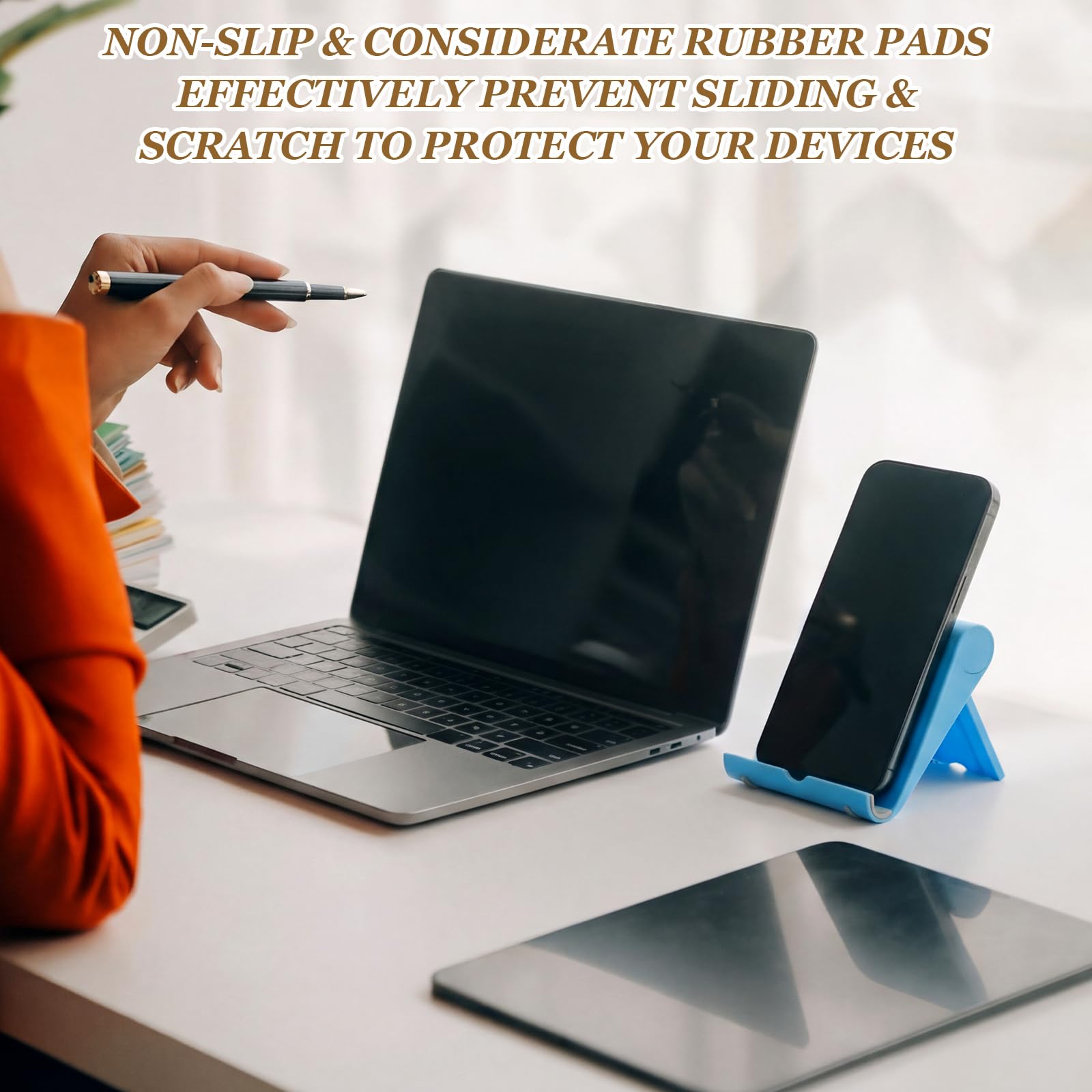 Qunclay 48 pezzi regalo di apprezzamento per i dipendenti, supporto per telefono cellulare da scrivania, supporto motivazionale per tablet, regalo di ringraziamento per squadra, ufficio, colleghi