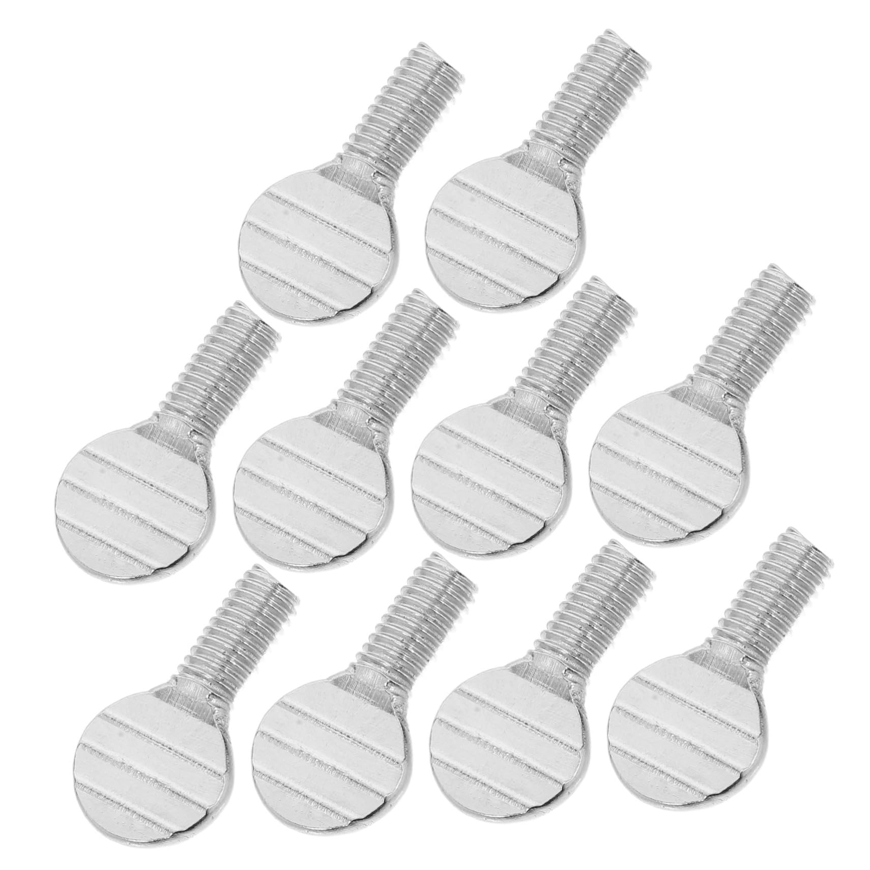 HEMOTON 10Pcs Stainless Steel Rotisserie Skewers Screws Portable Accessories for Electric Ovens Air Fryers Lightweight Easy to Install for and Grilling