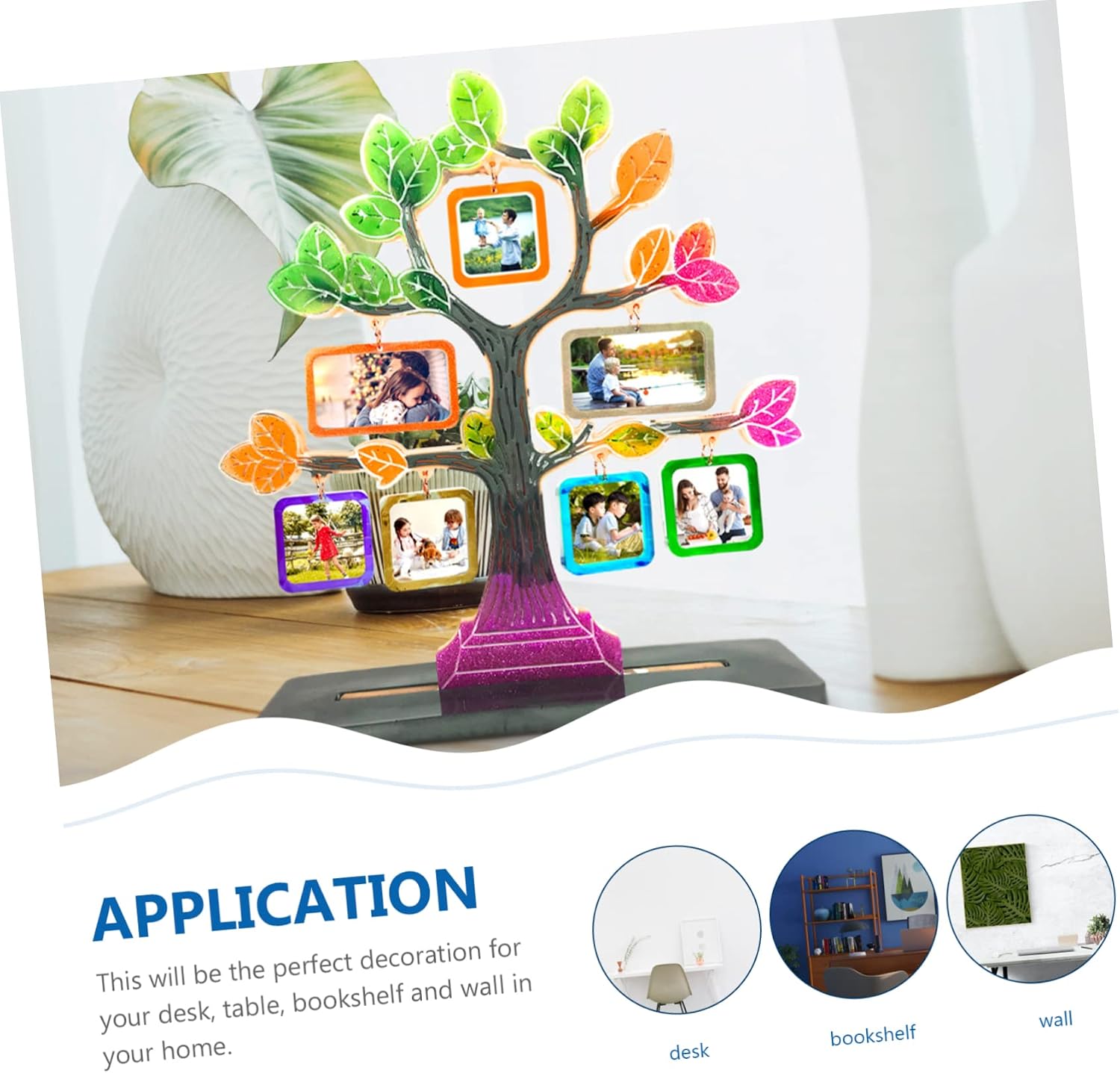 Uonlytech 1set Tree-Shaped Photo Frame Silicone for Crafting Flexible Easy Unique Home Decor and Meaningful