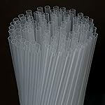 200 Pcs Clear Disposable Drinking Plastic Straws.(0.23\'\' diameter and 8.26 long)-Clear