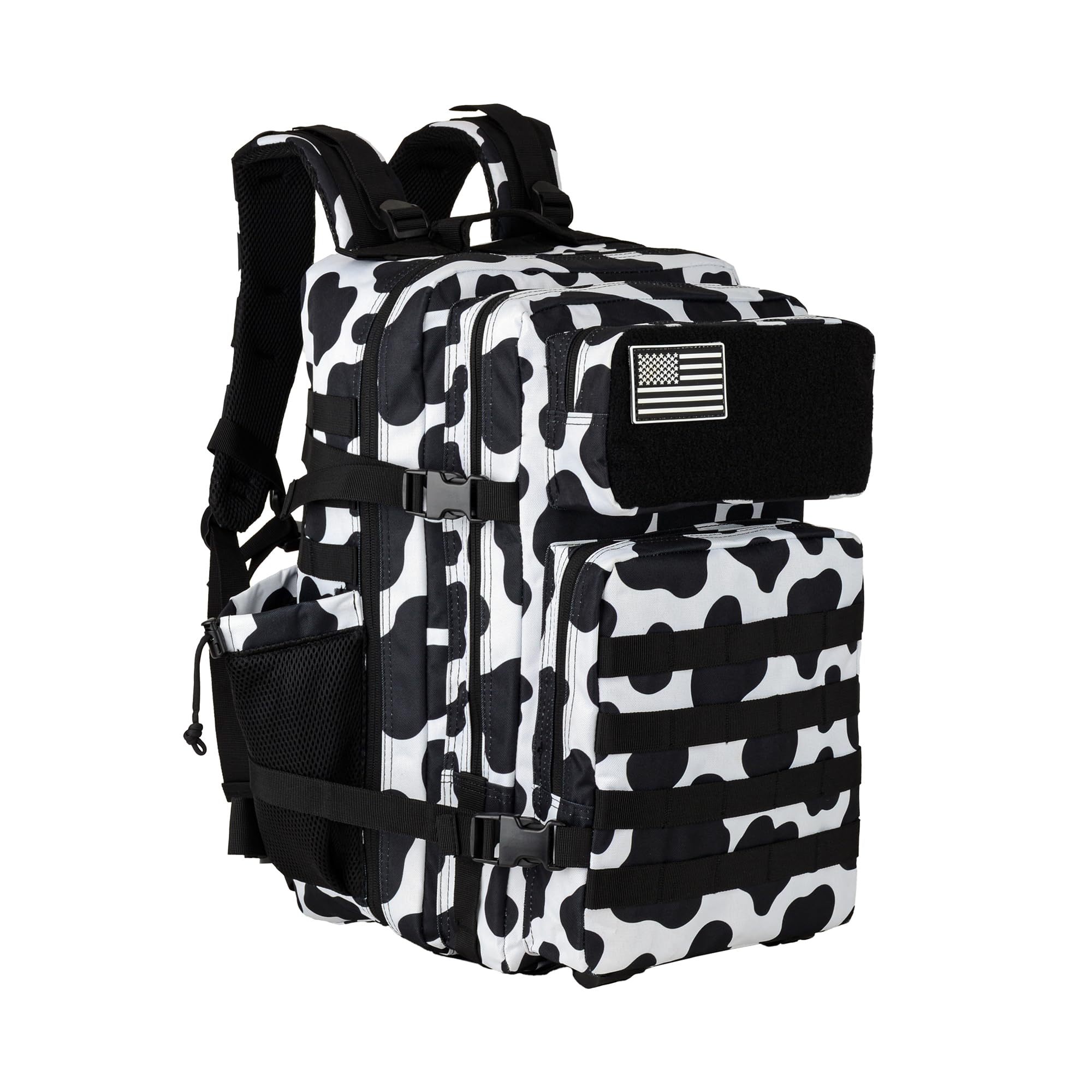 gracedon Tactical Backpack - Military Molle Bag 3 Days Pack for men and Women Large Assault Rucksack 25-45L (25L-Cow color)